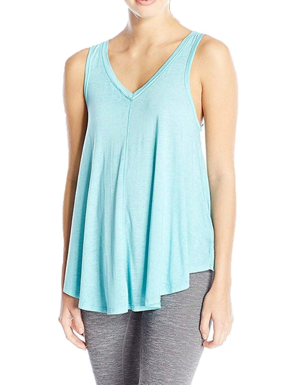 Calvin Klein Womens Activewear Performance Relaxed Icy Wash Tank Top